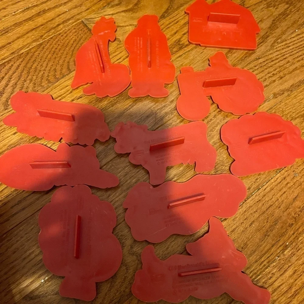 Chilton Old McDonald's Farm 11 Red Cookie Cutters..Old Mac Donald, Barn, Rooster